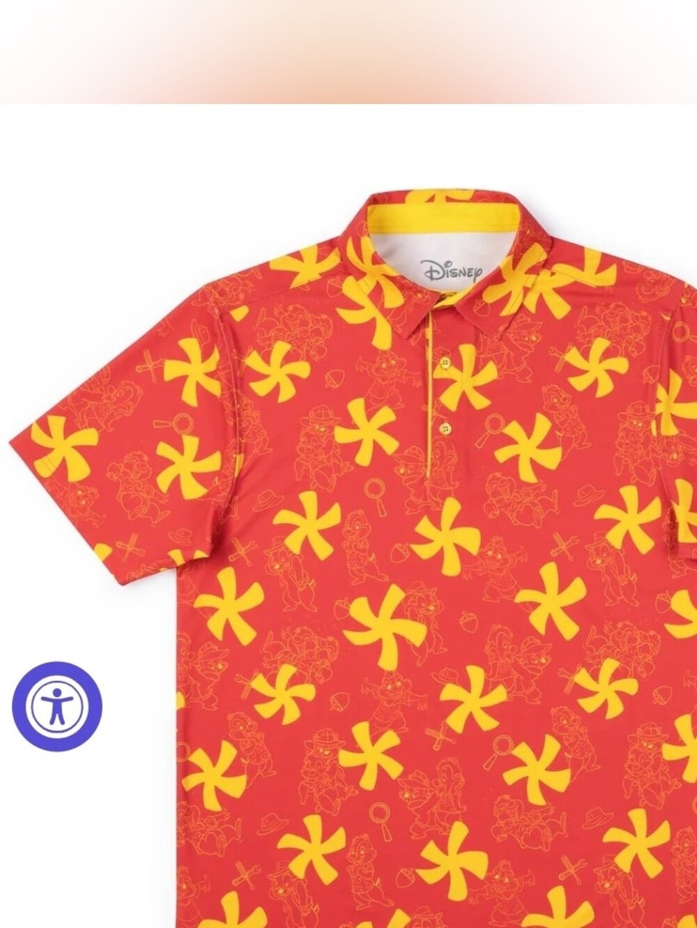 RSVLTS X Disney All-Day Polo - 2X - Disney Afternoon "The Dale" - Rescue Rangers